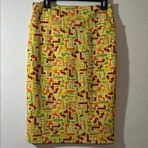 LuLaRoe patterned pencil skirt